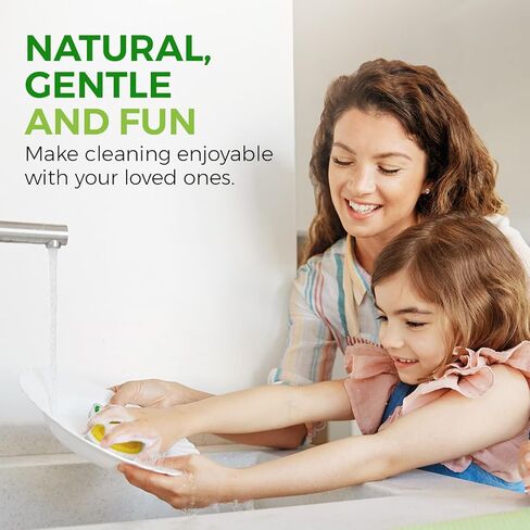 إسفنجة مضغوطة من السليلوز قابلة للتحلل الحيوي - عبوة مكونة من 12 إسفنجة مطبخ على شكل فاكهة للتنظيف - إسفنجات تنظيف منزلية شديدة التحمل وطبيعية جيدة للمطبخ والحمام والأسطح in Kuwait