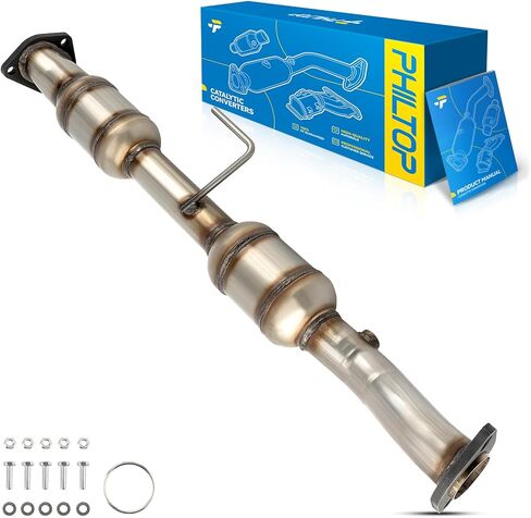 PHILTOP Direct-Fit Stainless Steel Catalytic Converter Fit for 1998-2000 Ranger/B3000/B4000 3.0/4.0L Replace 53316,645365,1F0220500,ZZR620500,23541,F87Z5E212EA(EPA Compliant) in Saudi Arabia