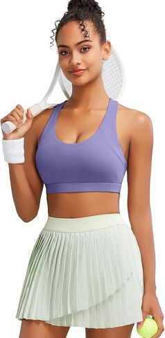 RUNNING GIRL Sports Bra for Women High Support, Criss-Cross Back Padded Strappy Sports Bras Yoga Bra with Removable Cups in Kuwait