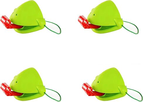Frog Mask Tongue Game Set - Multiplayer Party Game with Blow Tongue Mask and Blowing Air, Lizard Tongue Mask Game (Green 8-Pack) in Saudi Arabia