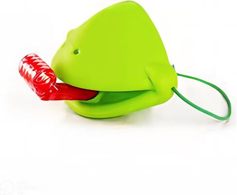 Frog Mask Tongue Game Set - Multiplayer Party Game with Blow Tongue Mask and Blowing Air, Lizard Tongue Mask Game (Green 8-Pack) in Saudi Arabia