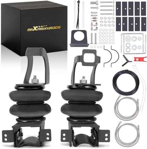 maXpeedingrods 5000 lbs Air Suspension Bags Kit, for Ford F-250 F-350 2WD 4WD 2011-2016, F-450 4WD 2WD 2011-2013, Rear Air Helper Spring Kit, with Stainless Steel Braided Air Line in Saudi Arabia