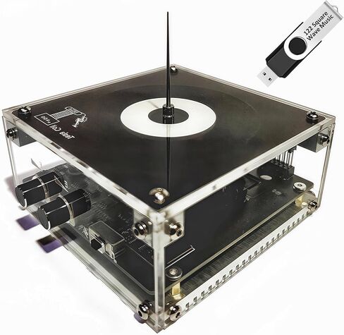 Bluetooth Music Tesla Coil, SSTC Artificial Lightning Plasma Loudspeaker Arc Generator, Wireless Transmission Teaching Demonstration Experiment Model, Base 4.17" x 4.17", Black Desktop Ornament in Saudi Arabia