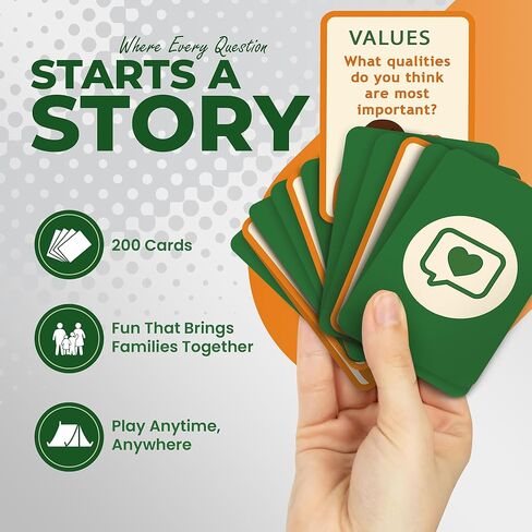 Conversation Cards for Family & Friends - 200 Prompts, 6 Categories, Perfect for Daily Table Talk, Screen-Free Fun, Holiday, Birthday & Housewarming Gift (Family) in Saudi Arabia
