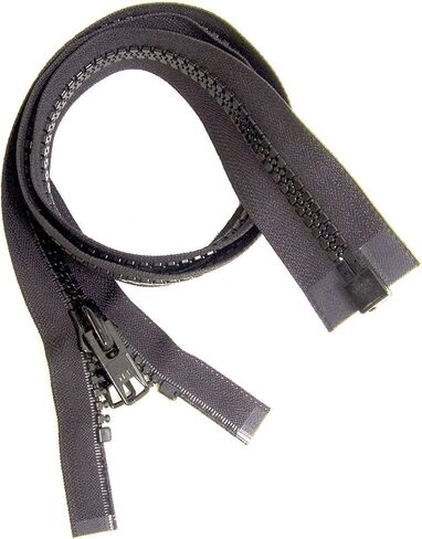 YKK Brand Zipper, Black #10 Separates at The Bottom, Marine Grade Metal Tab Slider, Heavy Duty (60" Inches) in Saudi Arabia
