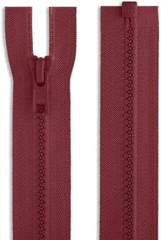 36inch #5 Heavy-Duty Separating Molded Plastic Zipper – White, for Sewing, Jackets, Crafts & DIY Projects (Black) in Saudi Arabia