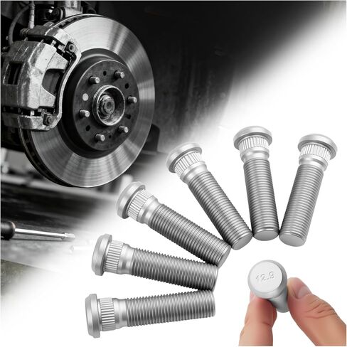 6PCS 1/2"-20 UNF Trailer Wheel Studs Compatible with Dexter/Lippert 2000-7000 lb Axles,Grade 12.9 Trailer Wheel Bolts Length 2.11"/Head 0.73"/Spline 0.56",Sturdy Wheels Lug Stud in Saudi Arabia