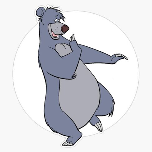 MAGNET Baloo Magnetic Vinyl Sticker Decal Magnet 5" in Saudi Arabia