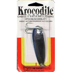 1 Krocodile (Treble Hook) Chrome/Neon Blue