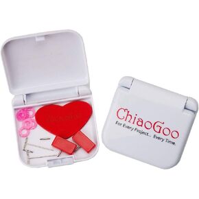 ChiaoGoo Tool Kit, Acrylic, Red, White, 0.65 x 5.65 x 2.4 cm