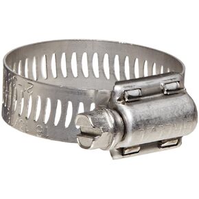 Breeze - 62016H Power-Seal Stainless Steel Hose Clamp, Worm-Drive, SAE Size 16, 13/16" to 1-1/2" Diameter Range, 1/2" Bandwidth (Pack of 10)