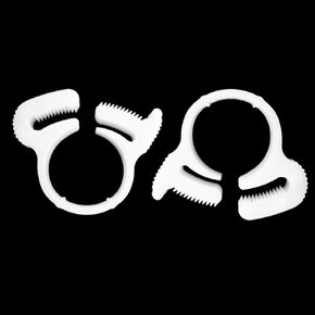 Quickun 3/16" Heavy Duty Double Snap Grip Nylon Hose Clamps Several Ratcheting Adjustable Clamp, 20 Packs