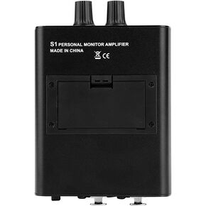 S1 Ear Monitor Headphone Amplifier with Dual XLR Input, High Powered Output, and Balance Controls for Performers and Recording Artists (US Plug)