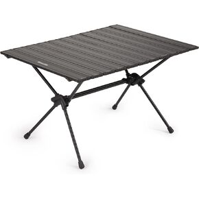 Naturehike FT11 Ultralight Camping Table, Height Adjustable Aluminum Roll Up Table with Carry Bag, Portable Backpacking Camp Table for Hiking Picnic Fishing Beach
