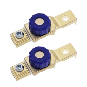 Micro Traders 2PCS Battery Disconnect Switch 6V 12V 80A Motorcycle Battery Cut Off Switch Terminal Quick Disconnect Isolator for Power Disconnect Cut Off
