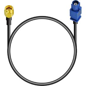 POBADY 2PCS Fakra C Male to SMA Male GPS Antenna Cable RG174 Antenna Extension Cable 15CM/6 Inch Car GPS Antenna Navigation Module GPS Tracking DVR