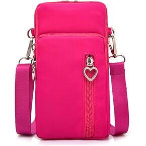 Mobile Phone Purses Bag,Waterproof Crossbody Phone Wallet Case, Cellphone Crossbody with Shoulder Strap,Outdoor Sweat-Proof Running Armbag,Crossbody Bag Gym Fitness Cell Phone Key Holder (red) in Kuwait