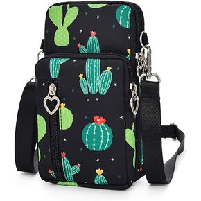 Mobile Phone Purses Bag,Waterproof Crossbody Phone Wallet Case,Cell Phone Key Holder Crossbody Bag Gym