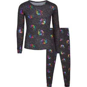 XOXO Girls' Pajama Set - 2 Piece Hacci Long Sleeve Top and Joggers Sleepwear