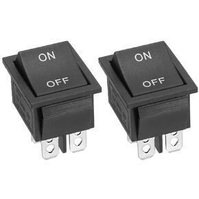 GREHUA On Off Power Rocker Switch for Razor MX500 MX650 MX350 Dirt Rocket e500S Dirt Quad Pocket Mod eZip 4.5 Electric Scooter Sports Mod Currie BA-080 DPST 4 Pins KCD4 16A 250V 20A 125V Toggle 2PCS