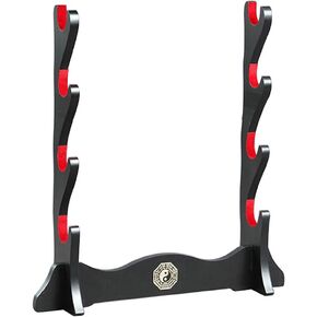 Fcyylight Sword Display Stand Wood Display Holder Support for All Sword-4 Tier