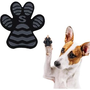 Dog Paw Protector Anti Slip Dog Paw Pads for Hot Pavement Toe Grips for Senior Dogs Whole Paws Pads for Dogs Traction Dog Boots & paw Protectors Stickers for Dogs feet Black S24Pcs