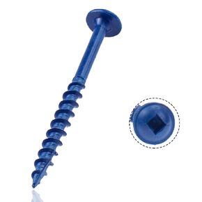 LUPANTER #8×1-1/4 Inch Pocket Hole Screws,300 Pcs,Wood Screws for Wood Working with Blue Coated,Square Drive Head…