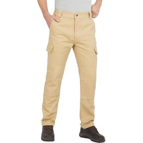 wantdo Men's Work Cargo Pants Ripstop Twill Relaxed Fit Casual Hiking Pants with 6 Pockets