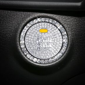 CUCHIYUN Bling Sparkly Gear Shift Knob Cover Bling Handle Cover Decorative Sticker Compatible with Mazda Accessories 2 3 6 CX3 CX5 CX8 CX9 Axela 2014-2019 Accessories