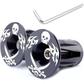 ZFZ Bicycle Handlebar Bar End Plugs Caps – Aluminum Handle Bar Ends Caps, Suitable for Most Bicycles Road Bike Mountain Bike BMX MTB Fixie(One Pair) in Kuwait