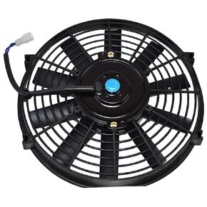 A-Team Performance - 150051 Electric Car Radiator Cooling Fan Transmission - Auto Cooler High Performance 850 CFM 12V Reversible Flat 10 Blades Black 10 Inches