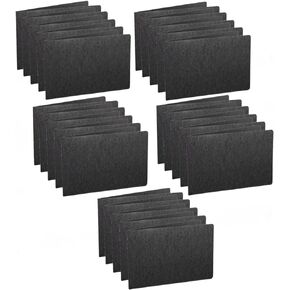 Oxford Pressboard 11" x 17" Report Cover, 3" Capacity, Tape-Reinforced Side Hinge, Tabloid Size, Black (13206) / 25 Pack