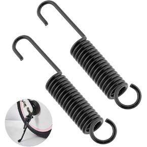 2pcs Mini Bike Kickstand Spring, 10cm/3.94inch Universal Replacement Side Kickstand Spring, Steel Side Stands for Motorcycle Scooter Dirt Pit Bike(Black)