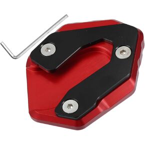 uxcell 1 Set Motorcycle Kickstand Side Stand Plate Pad Aluminum Alloy Red for Yamaha Mt09 2014-2021