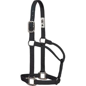 Weaver Leather Original Non-Adjustable Nylon Halter with Chrome Plated Hardware