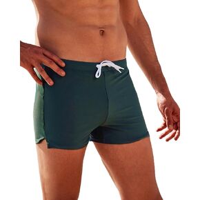 Arcweg Men's Swimwear Trunks Quick Dry Swimsuit Bathing Suit Swim Briefs Board Shorts Zipper Pockets Adjustable Drawstring