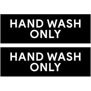Hand Wash Only Aluminum Signs | Workplace Hygiene Reminder for Restaurants, Commercial Kitchens, Hospitals, Clinics, and Medical Facilities (Pack of 2)