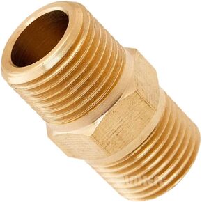 Vixen Air 3/8" NPT Male to 3/8" NPT Male Straight Coupling (4-PACK) VXA3838-4