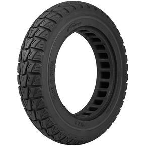 SYACHI 10x2.125 Solid Rubber Tire, 10x2 Inch 54-152 Tubeless Tire for Segway Ninebot F Series Xiaomi M365/Pro/1s/Pro 2 kugoo m4 Electric Scooter Front Rear Offroad Replacement Wheels