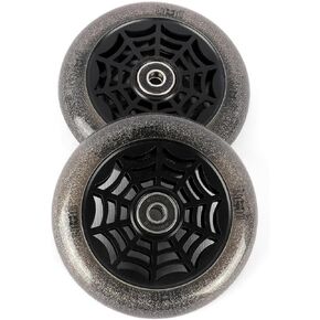 Limit Pro Scooter Wheel 110 x 24mm 2 Pcs 88A High Rebound Transparent Sparkle PU and Metal Core ABEC-9 Bearings Installed for Most Professional Stunt Trick Scooter Wheels