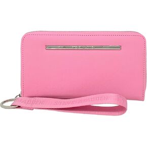 Steve Madden Bzip-Web Zip Around Wallet Wristlet (Fondant Pink) in Kuwait