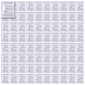 80Pcs 3 Gram Silica Gel Packets | Desiccant Packs for Storage | Moisture Absorbers | Dehumidifier Bags for Food Storage, Jewelry, Spices, Garment, Shoes, Closet, Electronics (80)