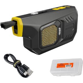 منفاخ هواء محمول Nitecore BB21 للكاميرات وأجهزة الكمبيوتر والإلكترونيات، شحن سريع USB-C قابل لإعادة الشحن، منفضة هواء مضغوطة كهربائية 30,000 دورة في الدقيقة مع منظم LumenTac