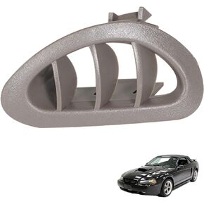 munirater Left Driver Tan Dash AC Heat Air Vent Louvre Grille Replacement for 1994-2004 Mustang F4ZZ-63046A77-AA
