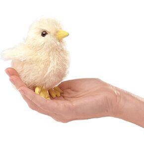 Folkmanis Mini Chick Finger Puppet, Yellow