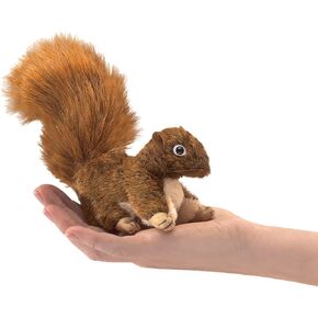 Folkmanis Mini Red Squirrel Finger Puppet Multi-colored, 1 EA