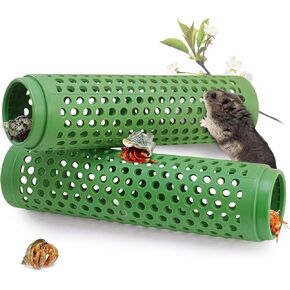 حزمة من 2 ألعاب تسلق السلطعون الناسك، نفق تسلق الزواحف، لوازم السلطعون الناسك مخبأ، ديكور تسلق الزواحف لموئل السلطعون الناسك الصغير أو المتوسط ​​(النفق) in Kuwait