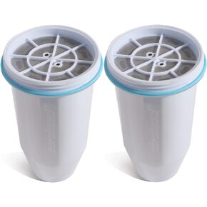 zeroliquid ZR-001, ZR-017, ZR-004 Replacement Water Filters for Pitchers and Dispensers, Advanced 6 Stage Filtration System for 0 TDS, Remove Lead, Chlorine, Fluoride, PFOA/PFOS (2 Pack)
