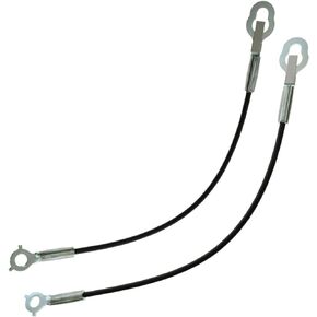 TRQ Tailgate Cable Stay Pair Set Compatible with 07-13 Toyota Tundra Pickup Truck