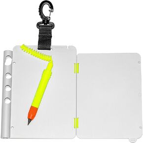 Saekodive Foldable Writing Slate with Graphite Pencil - for Scuba Diving and Underwater Activities